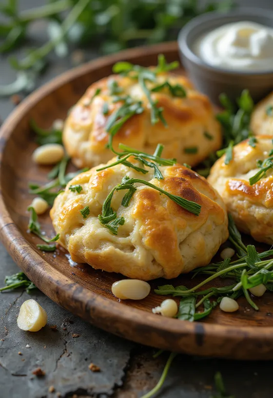 Pogaçe me hudhur të egër e servirur