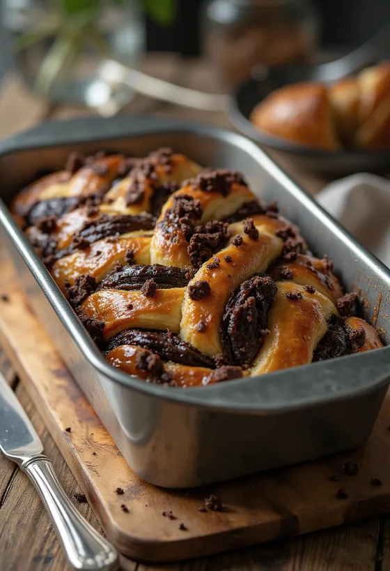 Bukë babka me çokollatë e sapopjekur