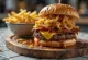 Burger BBQ me pançetë dhe salcë