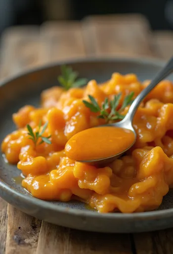 Salcë gjalpi me paprika e servirur me mish të pjekur në skarë