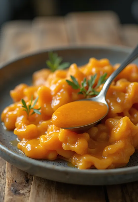 Salcë gjalpi me paprika e servirur me mish të pjekur në skarë
