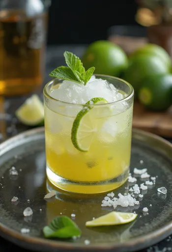 Koktej Caipirinha me copa lime dhe akull të thërrmuar