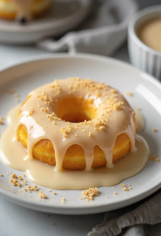 Donut me likër veze i shërbyer