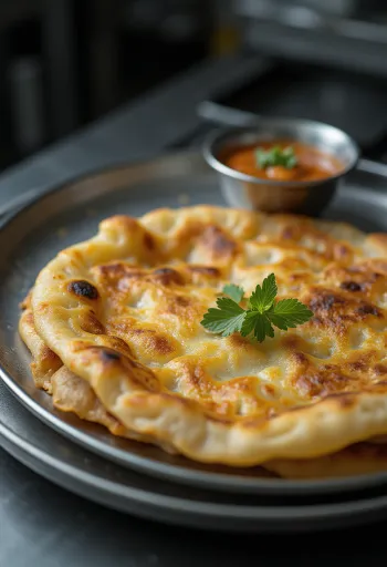 Roti Prata bukë e sheshtë singaporiane e sapopjekur