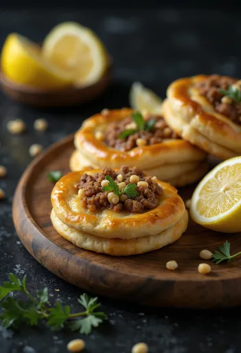 Sfiha arabe me mish të grirë pikant