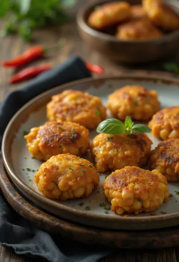 Friturë fasulesh Bara afrikano-perëndimore e shërbyer