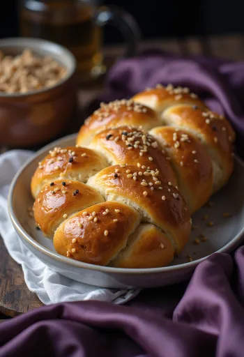 Bukë e thurur challah shtëpie e sapopjekur