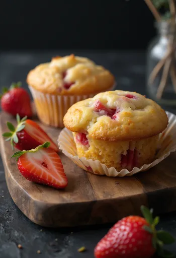 Cupcake me luleshtrydhe të servirura