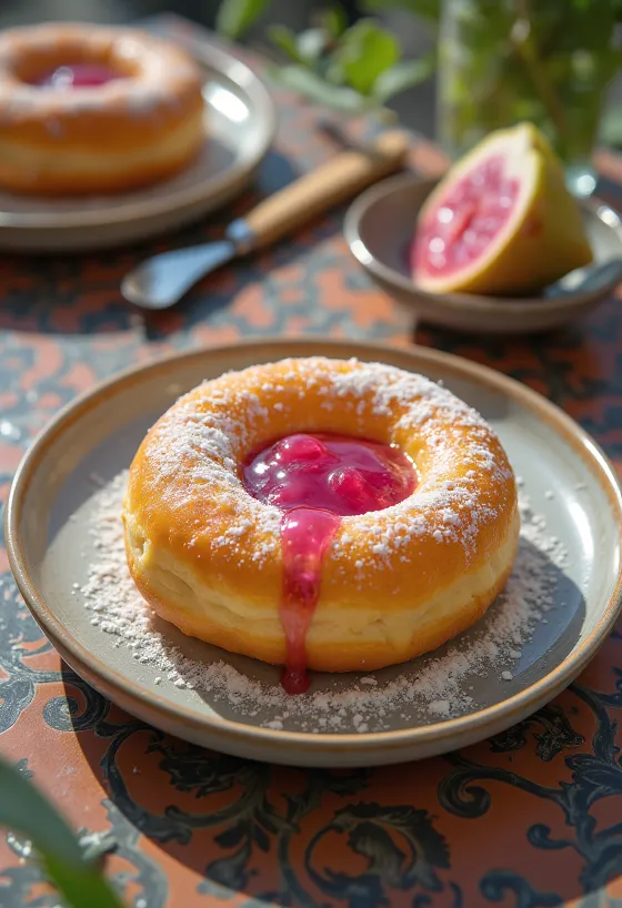 Krofne të mbushura me reçel guava