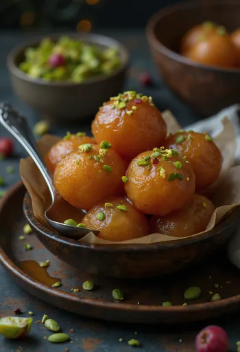 Gulab Jamun në tas