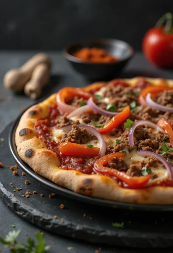 Pizza Algerienne e servirur