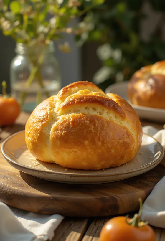 Bukë e ëmbël portugeze e shërbyer