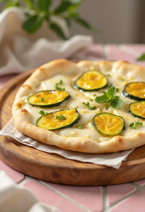 Pizza ai Fiori di Zucca me lule kungulli dhe rikota