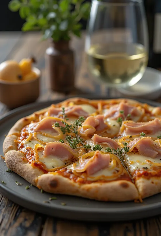 Pizza alla Messinese me ton dhe qepë