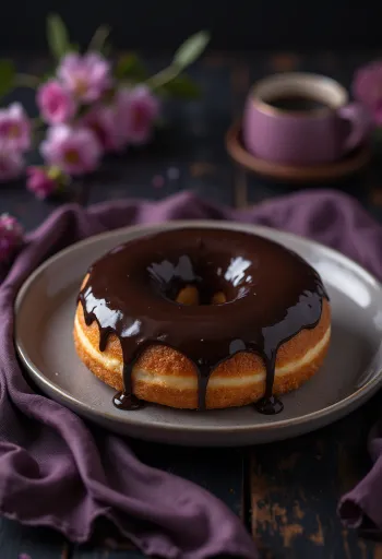 Size Doughnut e shërbyer me sheqer pluhur