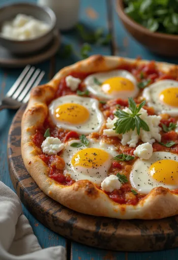 Pizza alla Norma me patëllxhan siçilian dhe rikota