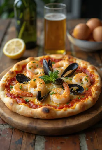 Pica Frutti di Mare me hudhër