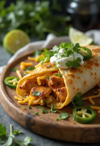 Wrap pule pikant amerikano-jugor me spec jalapeño