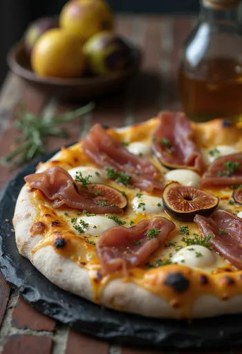 Pizza ai Fichi e Prosciutto me fiq dhe proshutë