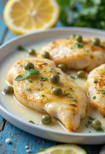 Piccata al limone e shërbyer